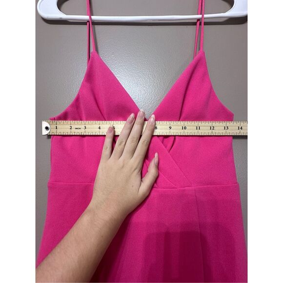 NWOT Hello Molly Down For Wine Barbiecore Pink Scoop Back Mini Cocktail Dress 8 - Picture 6 of 11
